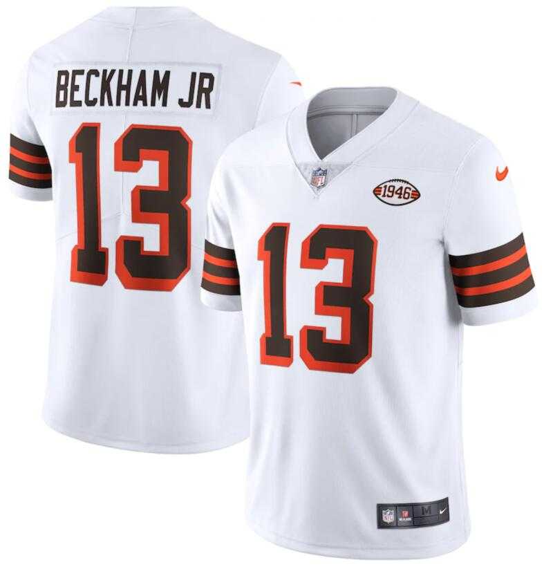 Nike Browns 13 Odell Beckham Jr. White 1946 Collection Alternate Vapor Limited Jersey Dzhi,We sell and wholesale Nike Browns 13 Odell Beckham Jr. White 1946 Collection Alternate Vapor Limited Jersey Dzhi on line form chian!